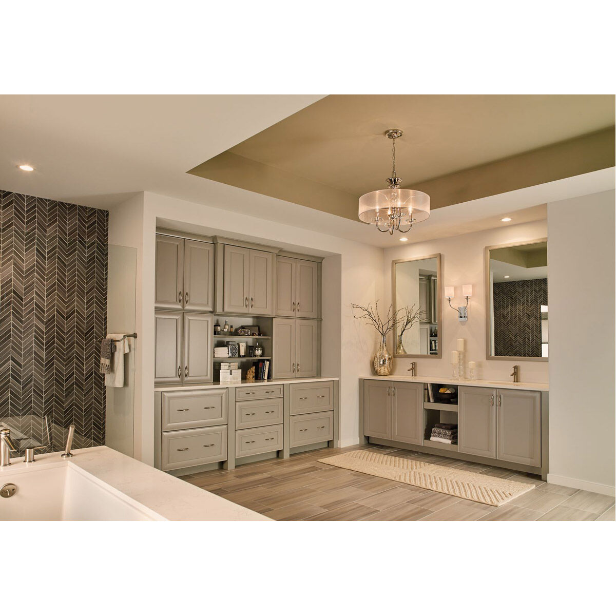 Dale 4 Light 22 inch Polished Nickel Pendant Ceiling Light, Design Series